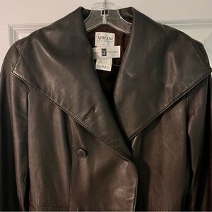 Armani calf leather jacket